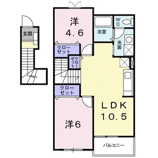 ドミール北小路【2階】の間取り