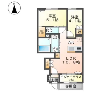 ジョリ【1階】の間取り