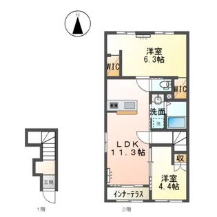 ジョリ【2階】の間取り