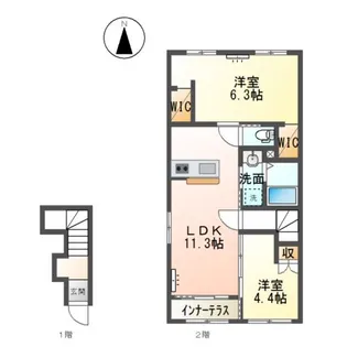 ジョリ【2階】の間取り