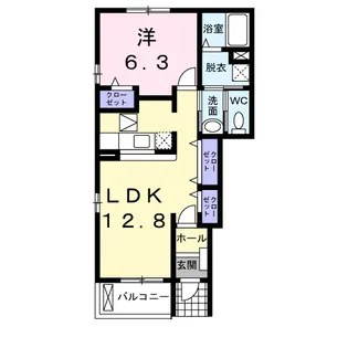 グランエスタード【1階】の間取り