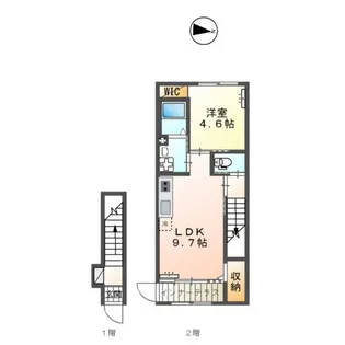 アムール・ルミエール【2階】の間取り