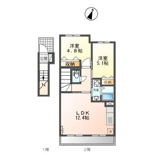 メゾン クリスタル【2階】の間取り