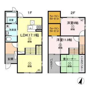カーサ・カルムの間取り