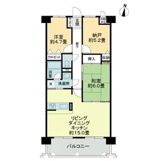 ライオンズマンション野田公園【2階】の間取り