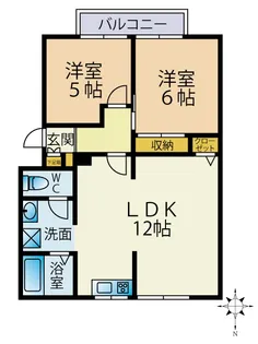 コーポシルフ【2階】の間取り