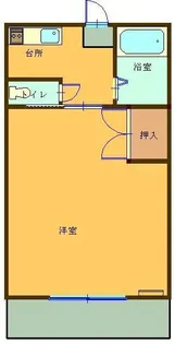 リトルハイム旭 五六号館【3階】の間取り