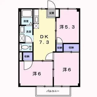 ニューシティ66【2階】の間取り