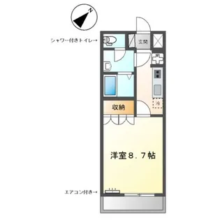 サンコート瀬戸 Ⅱ【2階】の間取り