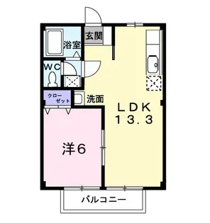 レジデンス藤原【2階】の間取り