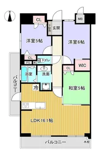 リビンコートスタイル昭和町【8階】の間取り