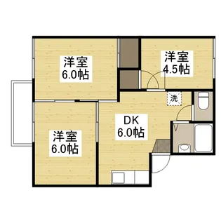 ラ・セーヌ白石【2階】の間取り