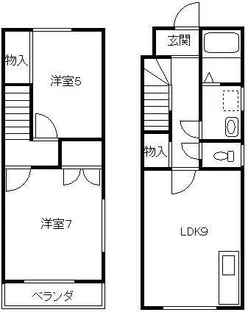 メルヴェーユ浜野 Cの間取り