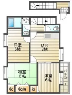 サンキャッスル【2階】の間取り