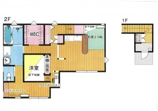 岡山県岡山市北区伊福町3丁目【テラスハウス】の間取り