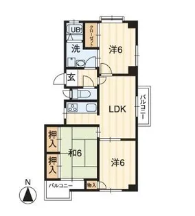 オリーブC棟【2階】の間取り