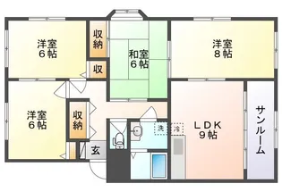 ドルチェ新保【2階】の間取り