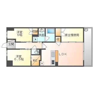 プレミスト岡山ザ・レジデンス【14階】の間取り