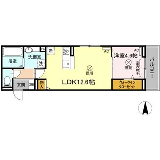 ベイ ブランシェ奥田【2階】の間取り