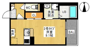 REGALEST 大元【1階】の間取り