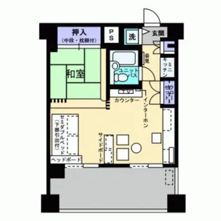 アルファコンフォート岡山【10階】の間取り