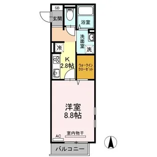 グレイス西崎【2階】の間取り