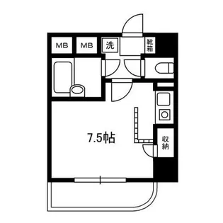 ダイアパレス京町II【6階】の間取り