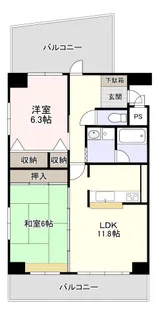 大枝ビル【3階】の間取り