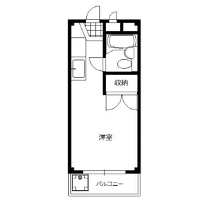 コンチネンタル学南町【2階】の間取り