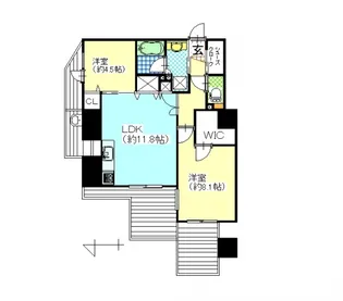 ルミノ平和町・リベールタワー【14階】の間取り