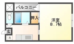メゾン稲田【1階】の間取り