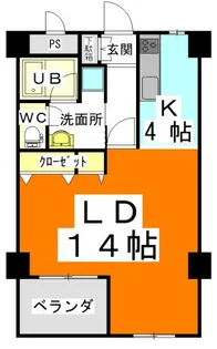 アーバンハウス大供【2階】の間取り