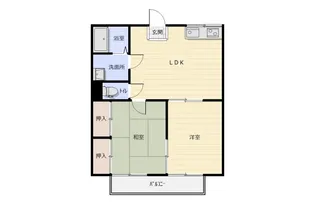 プチアリスA棟【1階】の間取り