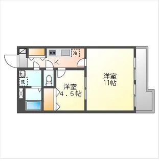 パインシティ【3階】の間取り