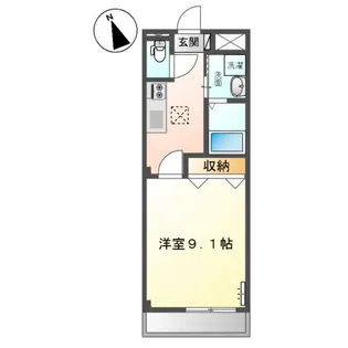 シャイン・ヴェルジェ【1階】の間取り