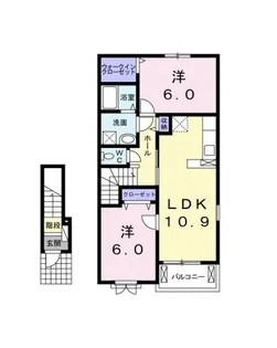 エトワール【2階】の間取り