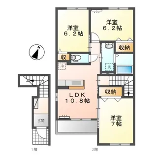 アリエッタ【2階】の間取り