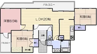 両備グレースマンション医大西【10階】の間取り