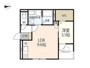 空とひだまりのラ・ルフレ【1階】の間取り