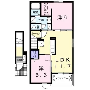 アルバーダ・KⅤ【2階】の間取り