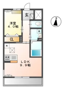 カーサ フェリーチェ【1階】の間取り