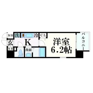 プレサンス岡山駅前【10階】の間取り