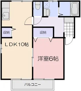 スカイガーデン関【2階】の間取り