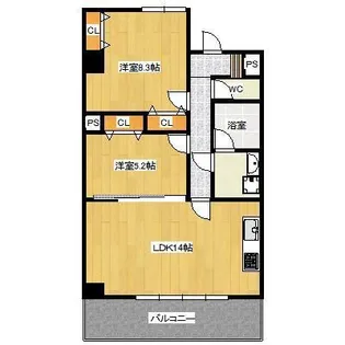 PIKE PLACE 南方【7階】の間取り