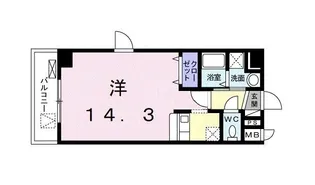 リョーアイ【5階】の間取り