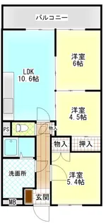 ネクスト倉田 西館【204号室】の間取り