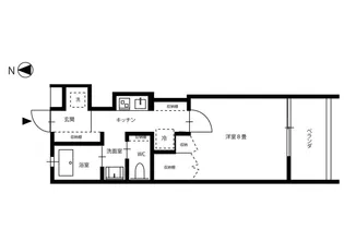 クレル西川原S棟【1階】の間取り