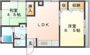 岡本アパート【2階】の間取り