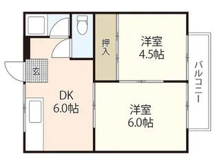コーポ本郷【2階】の間取り