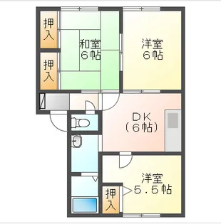 ハイツ・オアシス【2階】の間取り